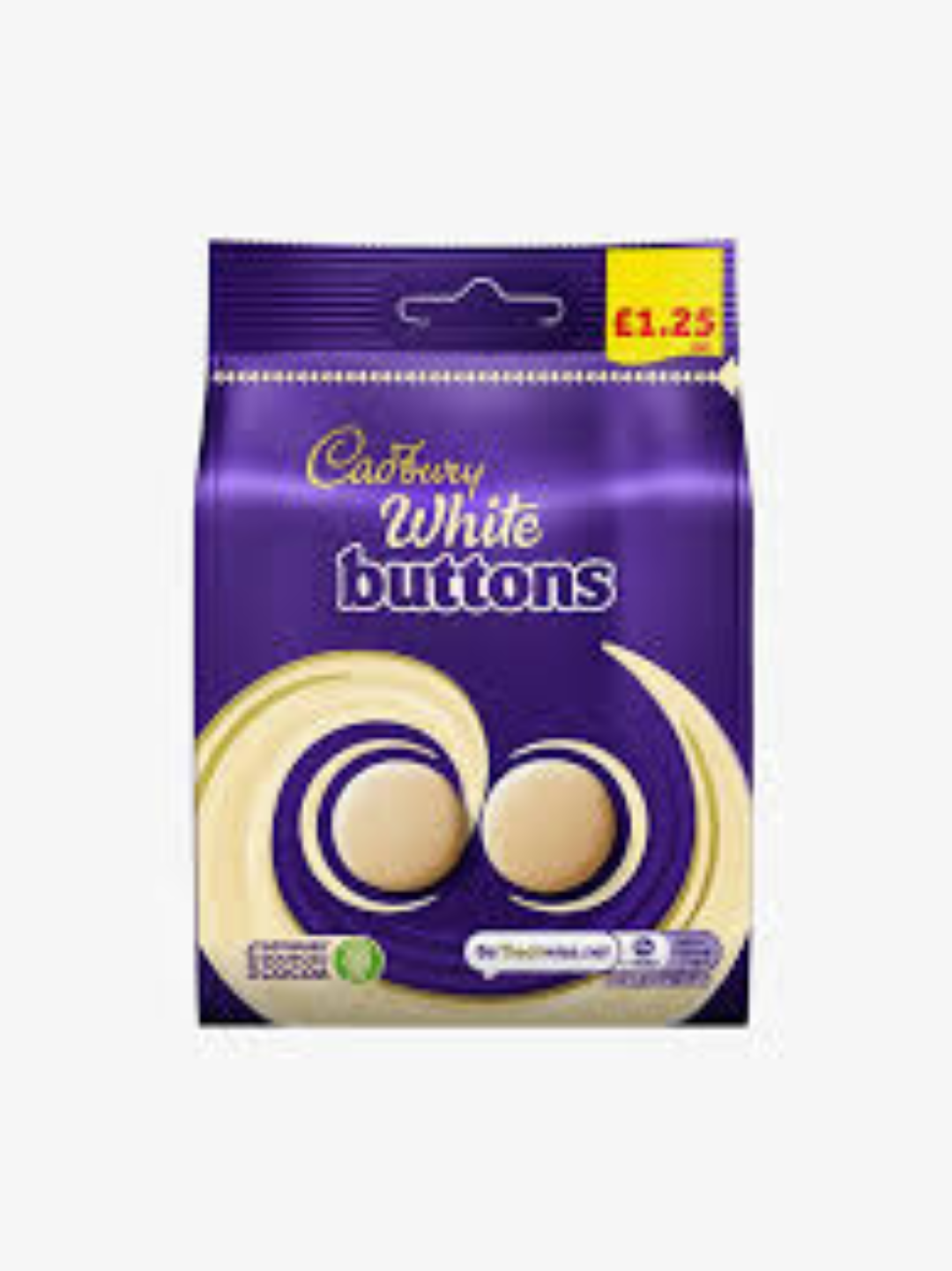 CADBURY WHITE BUTTONS 95G